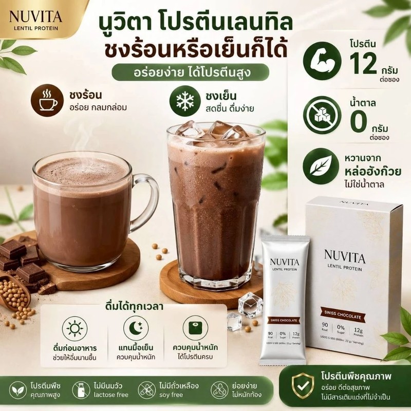 Nuvita Lentil Protein - Chocolate
